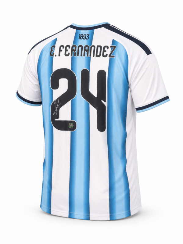 ENZO FERNANDEZ BACK SIGNED ARGENTINA 2026 HOME SHIRT