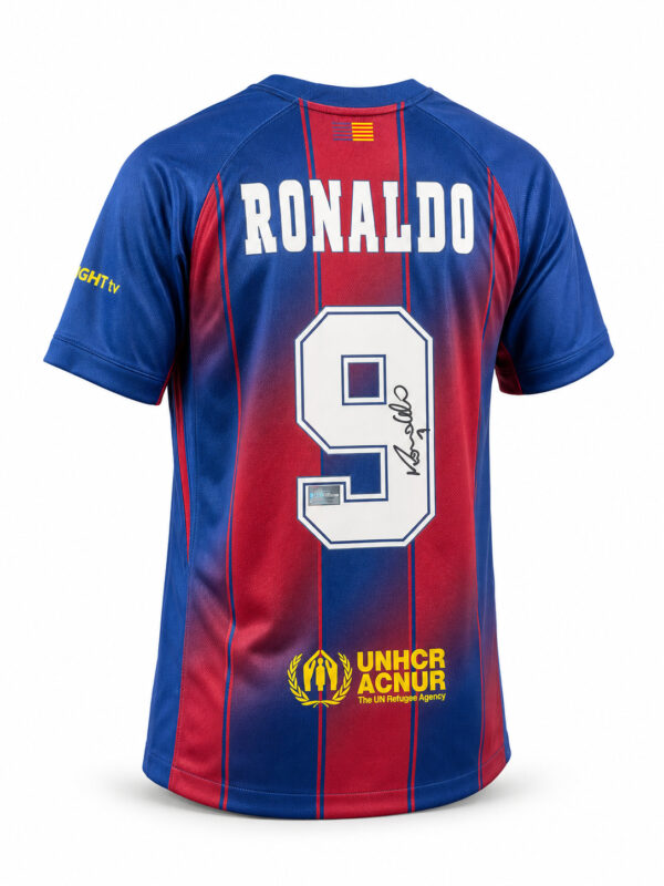 RONALDO BACK SIGNED FC BARCELONA 2025- 26 HOME SHIRT