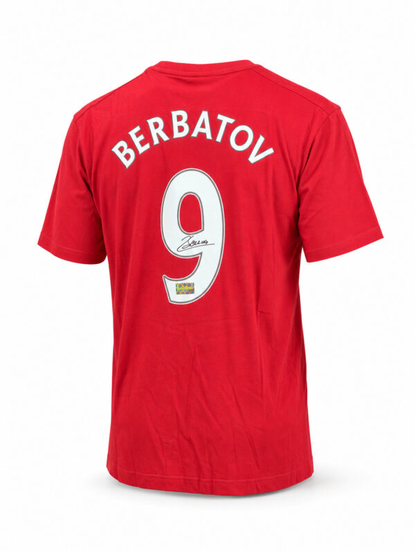 DIMITAR BERBATOV BACK SIGNED MANCHESTER UNITED DNA T-SHIRT