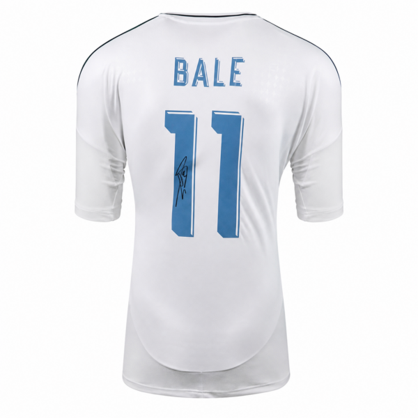 Gareth Bale Back Signed Real Madrid 2024-25 Home Shirt with Fan Style Numbers