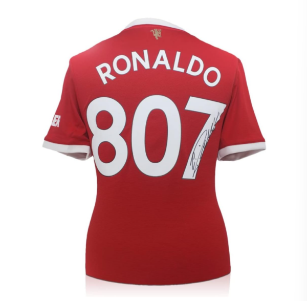 Cristiano Ronaldo Signed Shirt Manchester United 2021-2022