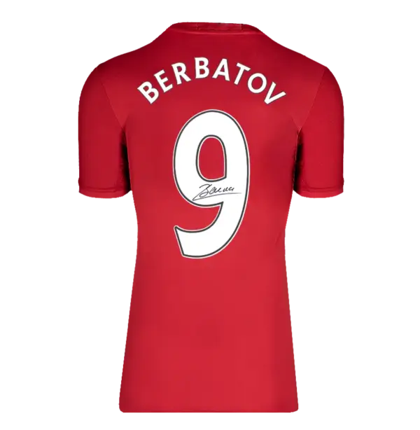 Dimitar Berbatov Signed Manchester United Jersey | Talesignature Certificate of Authenticity