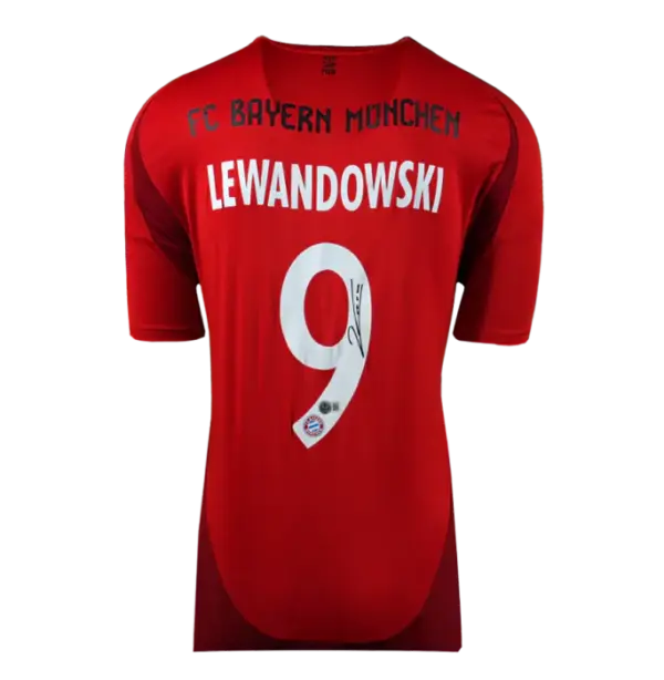 Robert Lewandowski Signed FC Bayern Munich 2015-16 Home Shirt(fan style)