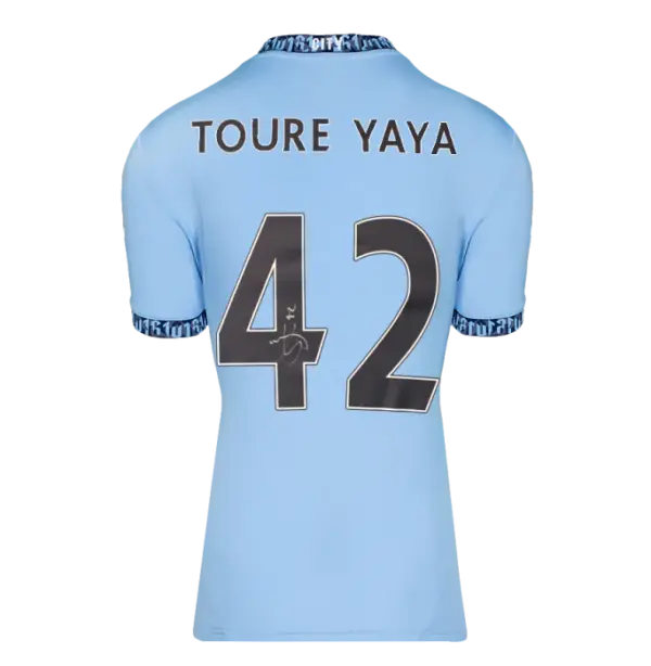 Yaya Touré Signed Manchester City Jersey | Icons Certificate of Authenticity