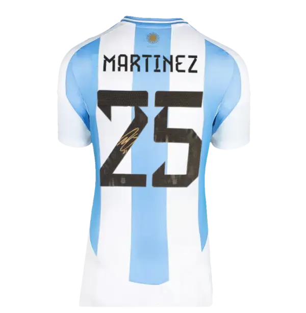 Lisandro Martinez Back Signed Argentina 2024-25 Home Shirt